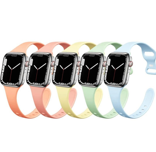 Pastel Apple Watchband, Narrow Sports Band, 38mm, 40mm, 41mm, Summer Watch Bands