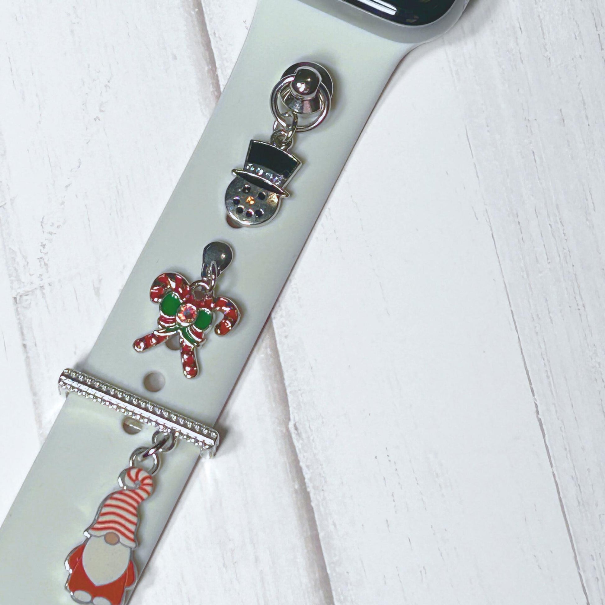 Christmas Watchband Charms, Watch Charms, Watchband Studs, Bars, Apple Watch Charms, Holiday Jewelry, Apple Watchbands